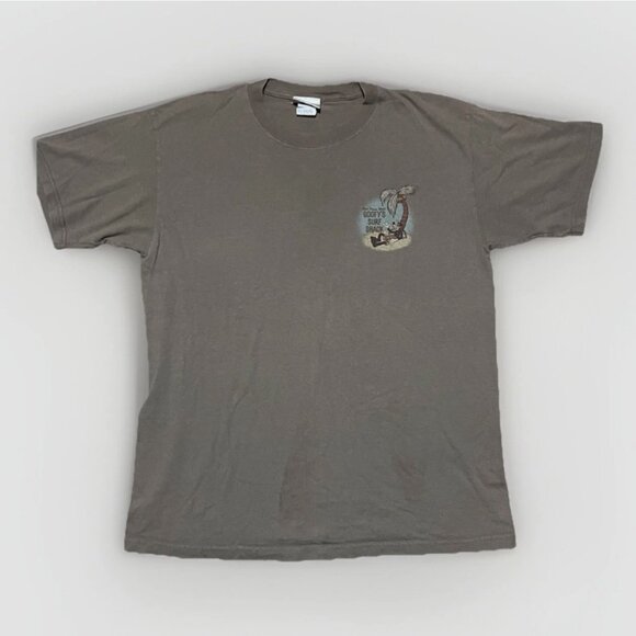 Goofy’s Surf Shack Vintage Disney 90s Tan Large Walt Disney World TShirt Rare - Picture 1 of 7